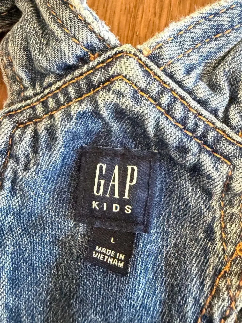 Gap Kids Overalls Size L Distressed Denim
